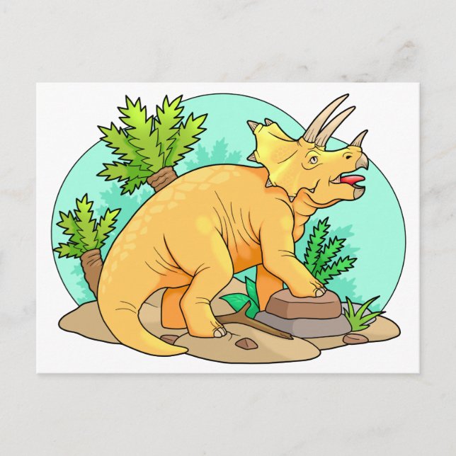 Postal Triceratops (Anverso)