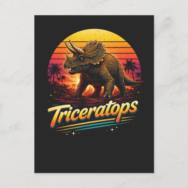 Postal Triceratops (Anverso)