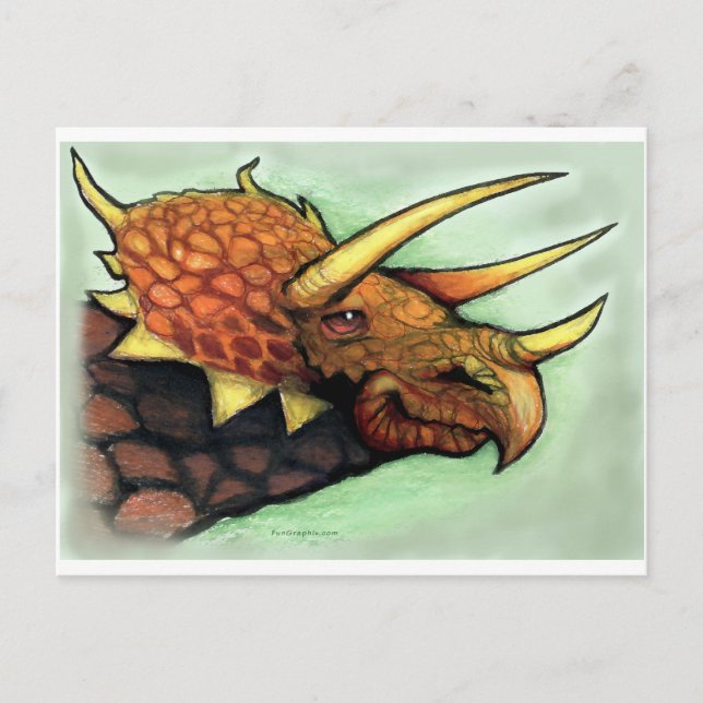 Postal Triceratops (Anverso)