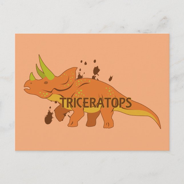 Postal Triceratops (Anverso)