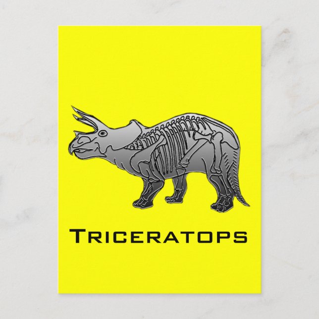 Postal Triceratops (Anverso)