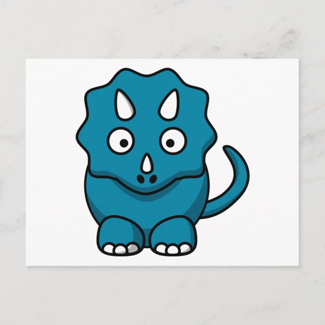 Postal Triceratops bebé (Anverso)