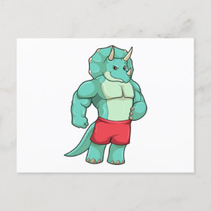 Postal Triceratops como culturista en Bodybuilding