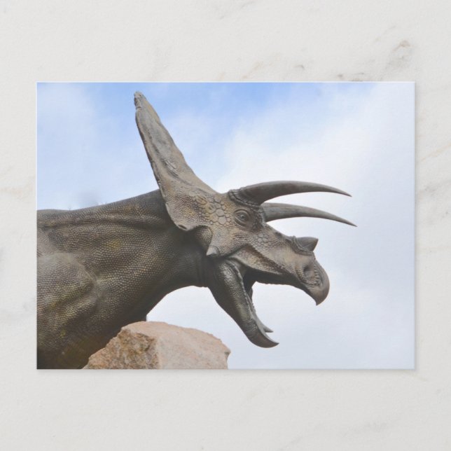 Postal Triceratops Dinosaur (Anverso)