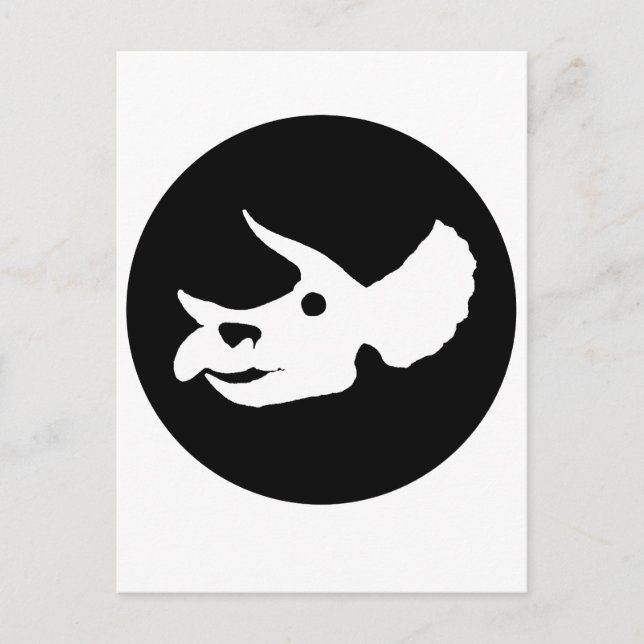 Postal Triceratops Skull (Anverso)