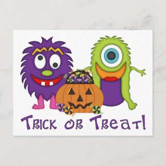 Postal Trick Adorable o trato a monstruos tontos Tees, re