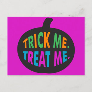 Postal Trick me trata, Halloween multicolor