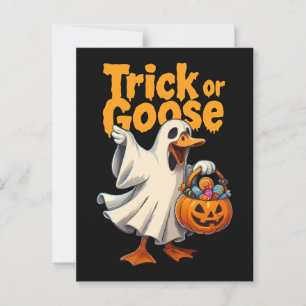 Postal Trick o Goose Halloween Goose