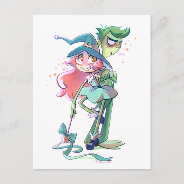 Postal Tricky y Gorf (Anverso)