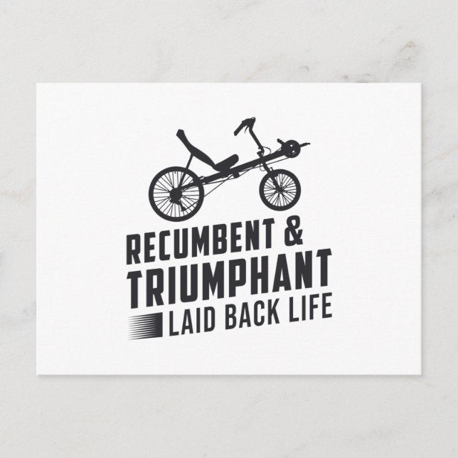 Postal Tricycle Recumbent & Triumphage Retro (Anverso)