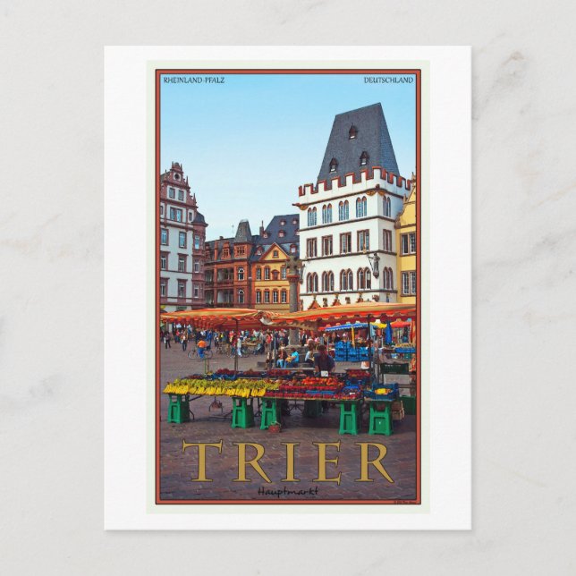 Postal Trier - Hauptmarkt (Anverso)