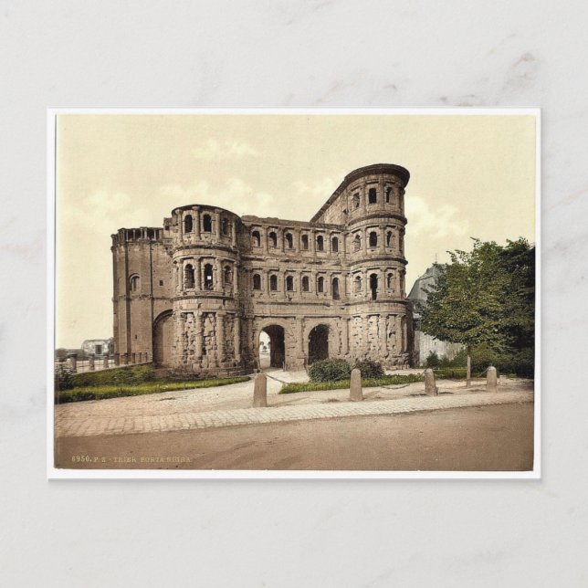 Postal Trier (Treves), Porta Nigra (Puerta Negra), Mosell (Anverso)