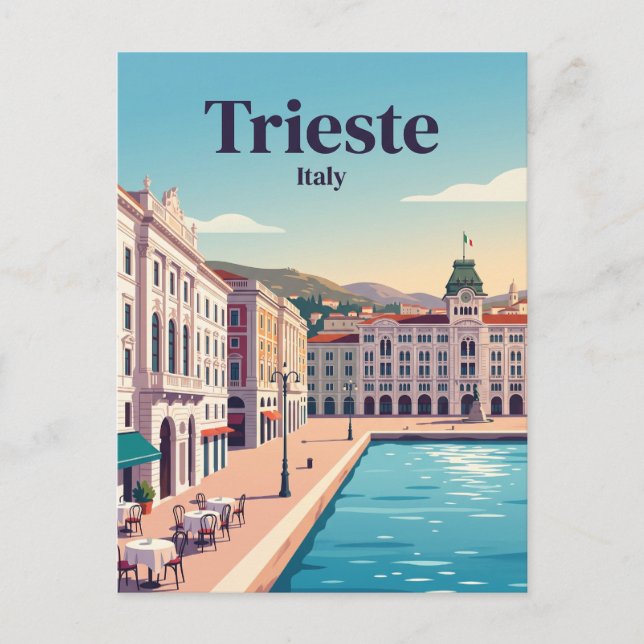 Postal Trieste, Italia (Anverso)