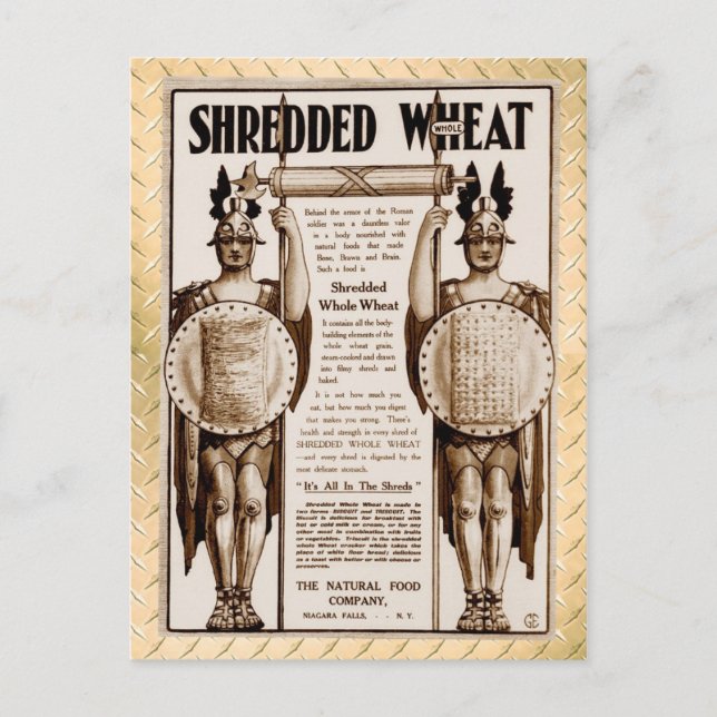 Postal Trigo entero triturado - para Hueso, Cerebro y Cer (Anverso)