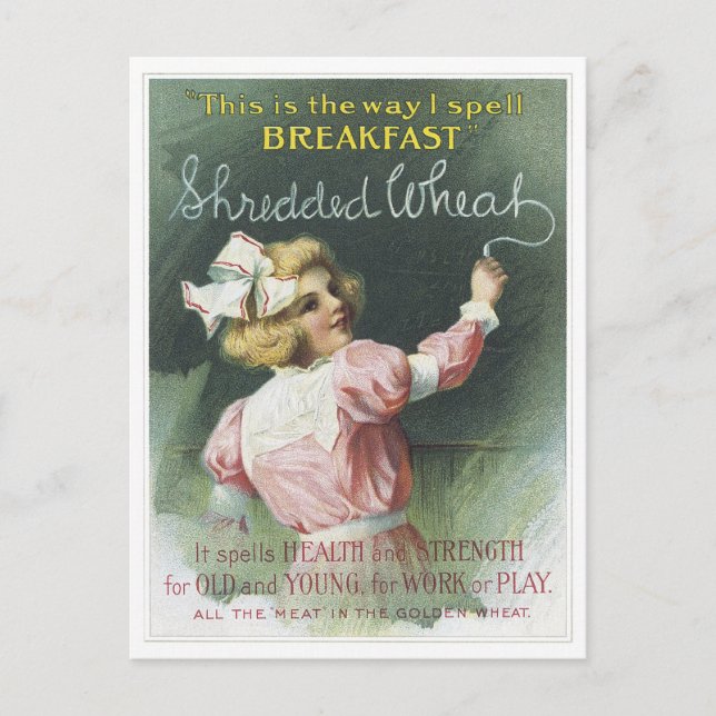 Postal Trigo triturado (Anverso)