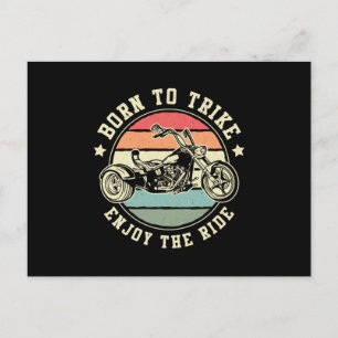 Postal Trike Nacido Triker Disfrute Del Motociclismo De M