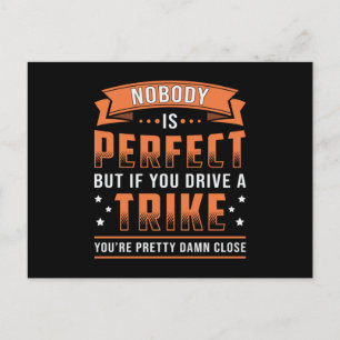 Postal Triker En Bicicleta Nadie Es Retro Vintage Perfect