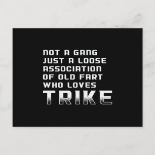 Postal Triker Motor Trike Trikers Motorcycle Funny Retro