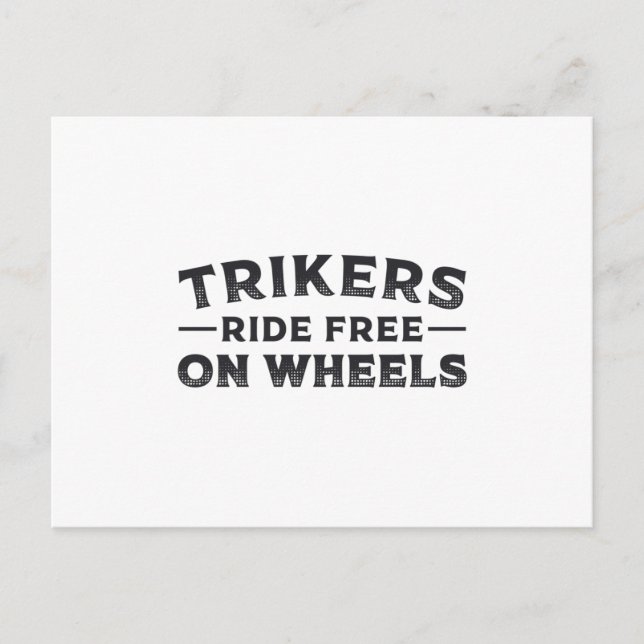 Postal Triker Trikers Rige Gratis Sobre Ruedas Trike Funn (Anverso)