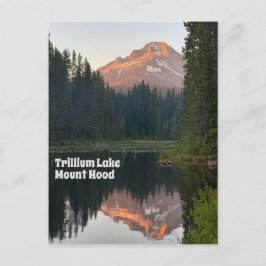 Postal Trillium Lake Mount Hood Sunset Reflations Viajes
