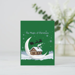 Postal Trineo de Santa "La Magia de la Navidad" caprichos