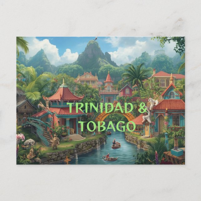 Postal Trinidad and Tobago an island country  (Anverso)