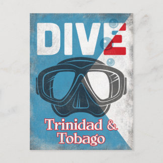 Postal Trinidad y Tobago Vintage Scuba Máscara de buceo