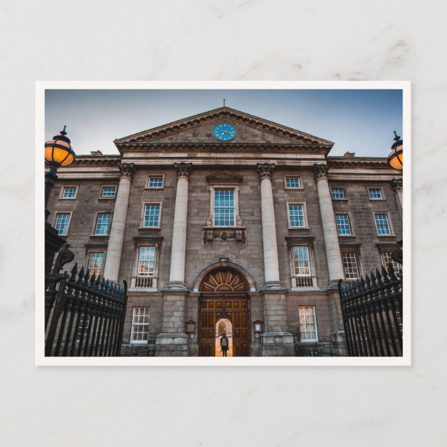 Postal Trinity College Dublín Irlanda Foto (Anverso)