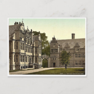 Postal Trinity College, Oxford, Inglaterra, rara fotocopi