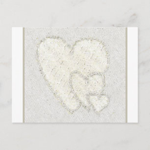 Postal Trío de los corazones dorados