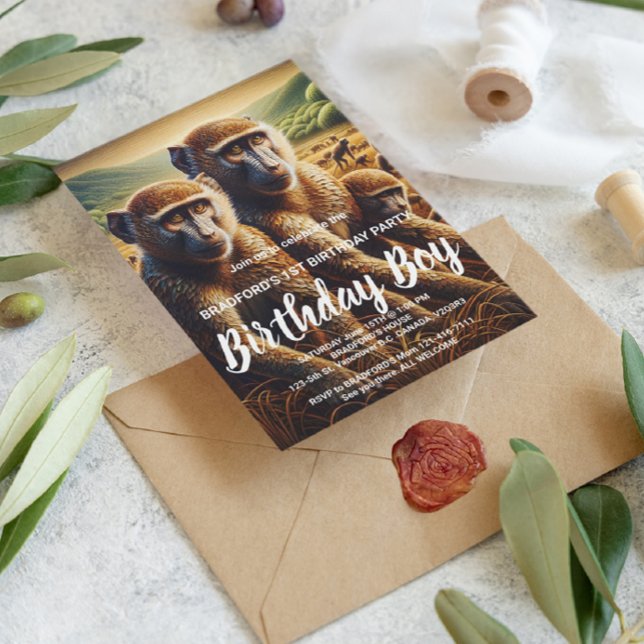 Postal Trío de monos jugueteando (Subido por el creador)