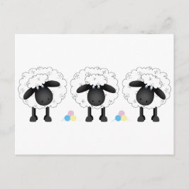 Postal Trío de ovejas
