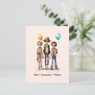 Postal Trio Zombie Pastel Adorable - Halloween Cute (2)
