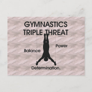 Postal Triple amenaza de Gimnasia (masculina)