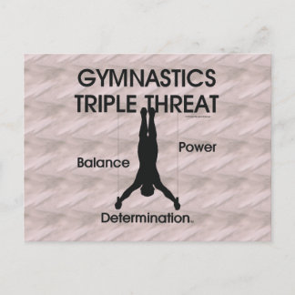Postal Triple amenaza de Gimnasia (masculina)