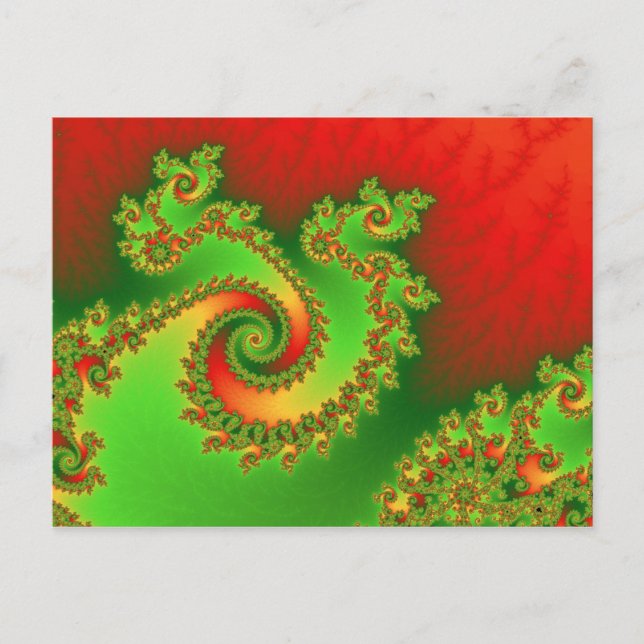 Postal triple del giro del navidad (Anverso)