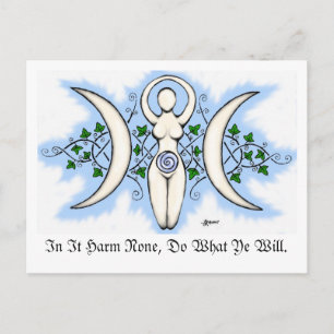 Postal Triple Goddess Post Card