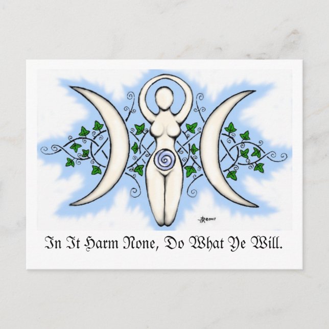 Postal Triple Goddess Post Card (Anverso)