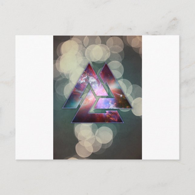 Postal Triple Knot cósmico (Anverso)