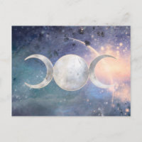Triple Luna Diosa Universo Celestial Piedra de Lun