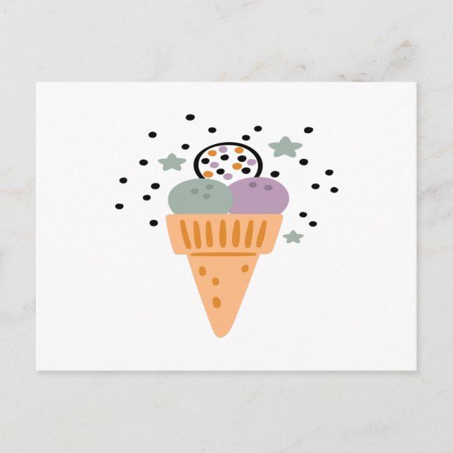 Postal Triple Scoop Ice Ice Crema (Anverso)