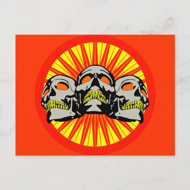 Postal Triple Skulls (Anverso)