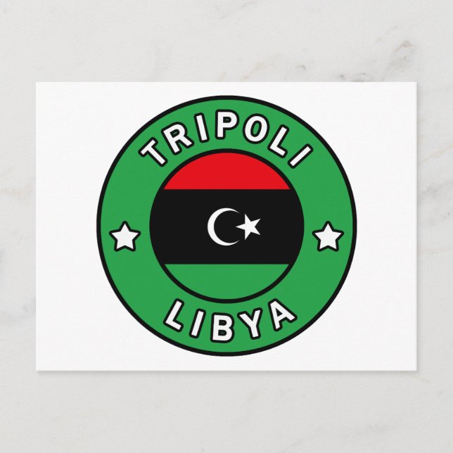 Postal Trípoli Libia (Anverso)