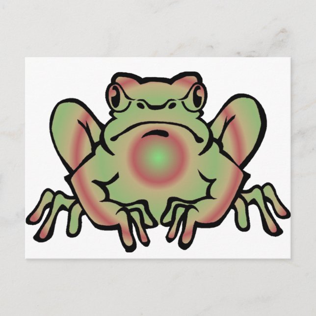 Postal Trippy Frog (Anverso)