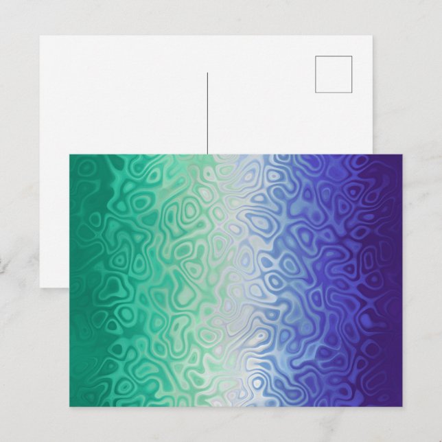 Postal Trippy Ripply Funky Boho MLM Hombres que Aman a Ho (Anverso / Reverso)