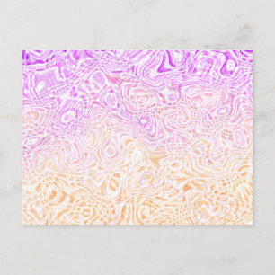 Postal Trippy Squiggly Boho Resumen Bandera del Orgullo T