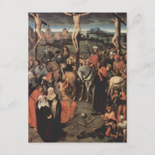 Postal Tríptico Hans Memling-Altar de la Catedral de Lübe