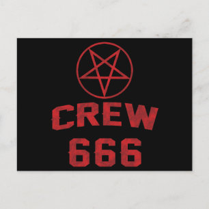Postal Tripulación 666 Pentagram