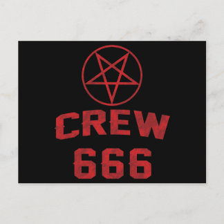 Postal Tripulación 666 Pentagram