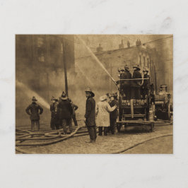Postal Tripulación de fuego en acción - Vintage